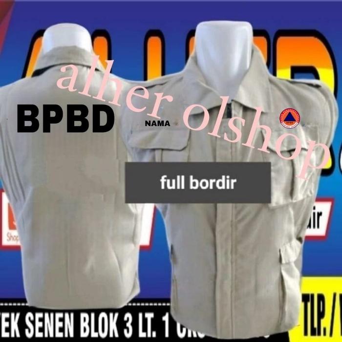 rompi BPBD/BNPB rompi BPBD rompi kerja BPBD rompi vest BPBD rompi badan PENANGgulangam bencana daera