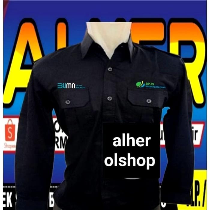 Kemeja BPJS baju BPJS seragam BPJS Pdh BPJS Pdl BPJS kemeja kerja BPJS seragam kerja BPJS Pdh kerja 