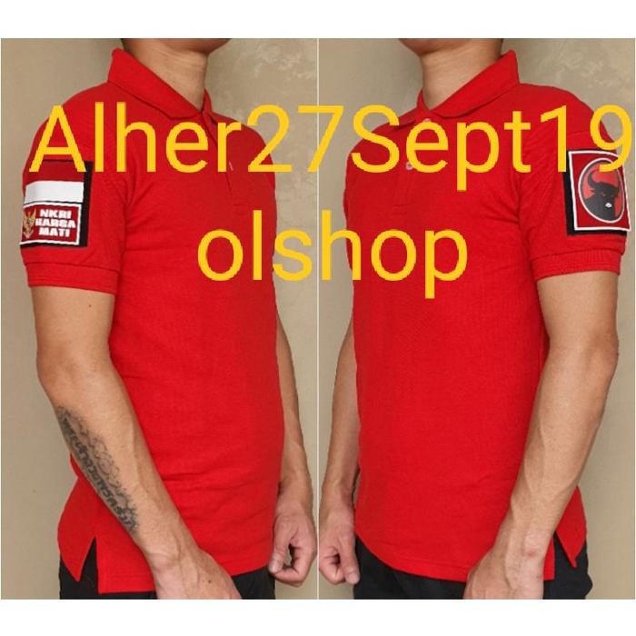 kaos partai PDI baju partai PDI kaos polo partai PDI polo shirt partai PDI Kaos kerah partai PDI Kao