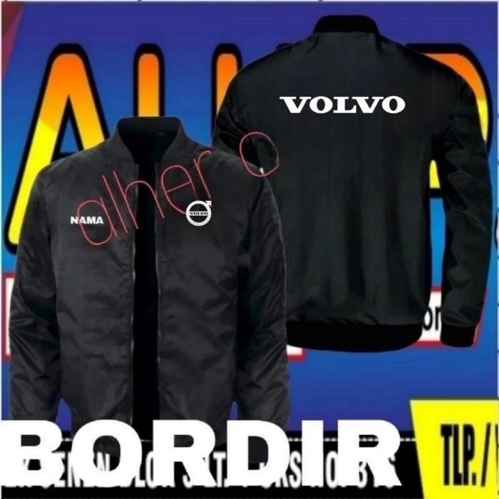 jaket bomber Volvo full bordir jaket bomber heapy equipment jaket Volvo