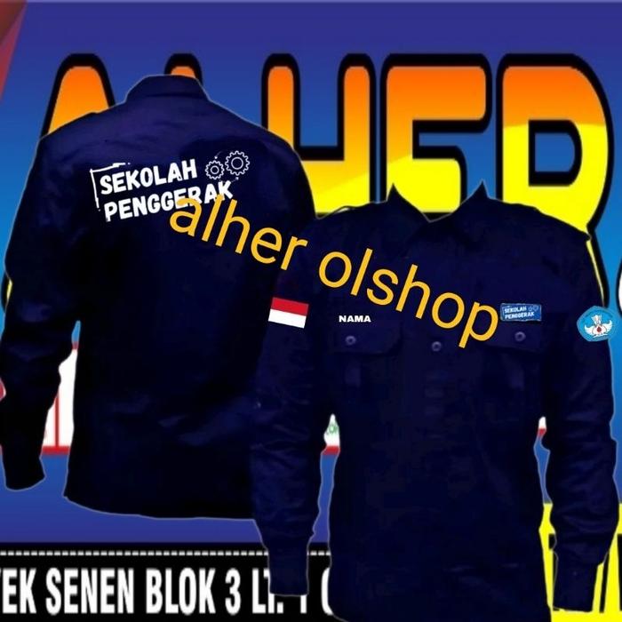 Pdh sekolah penggerak kemeja sekolah penggerak baju sekolah penggerak seragam sekolah penggerak baju