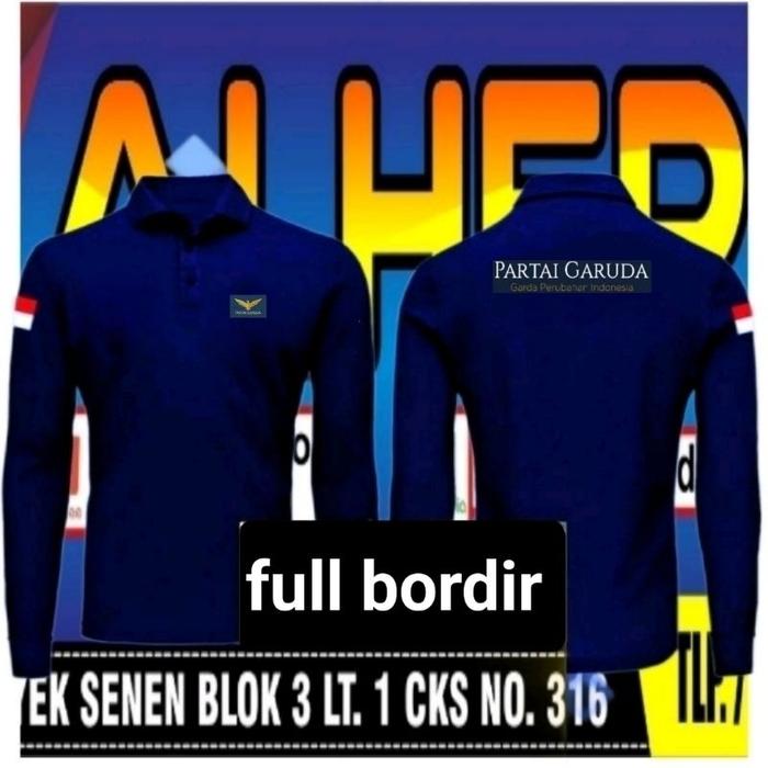 Kaos partai Garuda kaos kerah partai Garuda kaos polo partai Garuda polo shirt partai Garuda poloshi