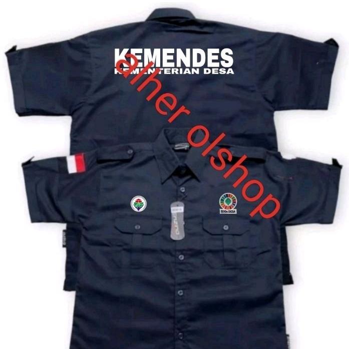 lengan pendek kemeja kemendes baju kemendes seragam kemendes pdh kemendes kemeja Kemendesa baju keme