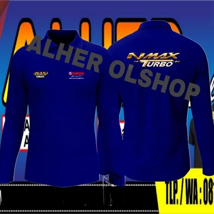 Kaos Yamaha Nmax turbo baju Yamaha Nmax turbo kaos kerah Yamaha Nmax turbo polo shirt Yamaha Nmax tu