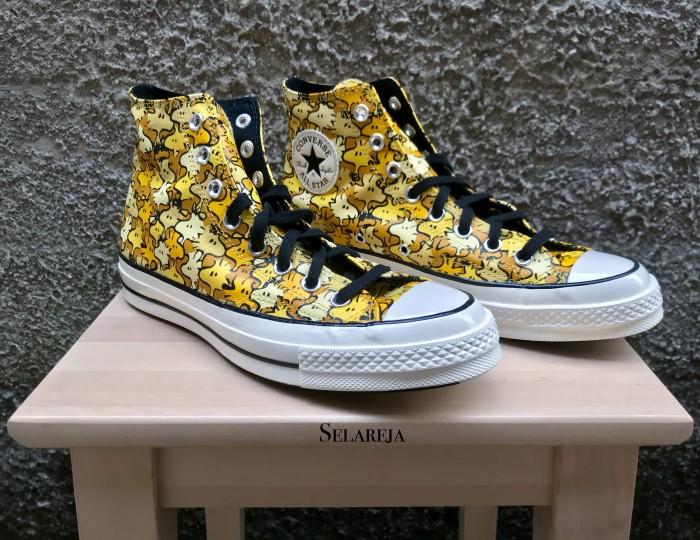 Limited! Sepatu Converse Chuck 70 Hi X Peanuts Soba/Zinc Yellow/Topaz (Best Quality)