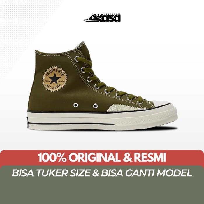 Sepatu Sneakers Pria Converse 70S Hi Trolled Vitality Green (Best Quality)