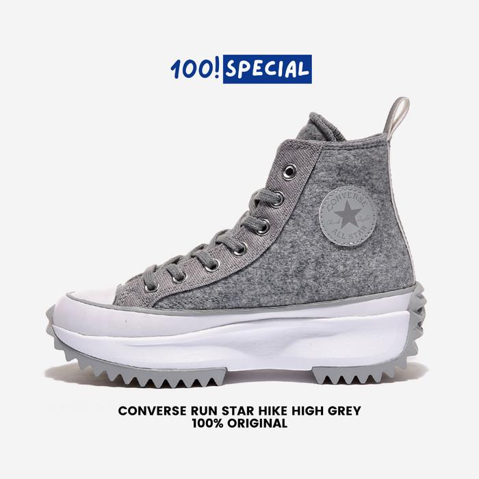 Sepatu Converse Run Star Hike High Grey Bnib Original (Best Quality)