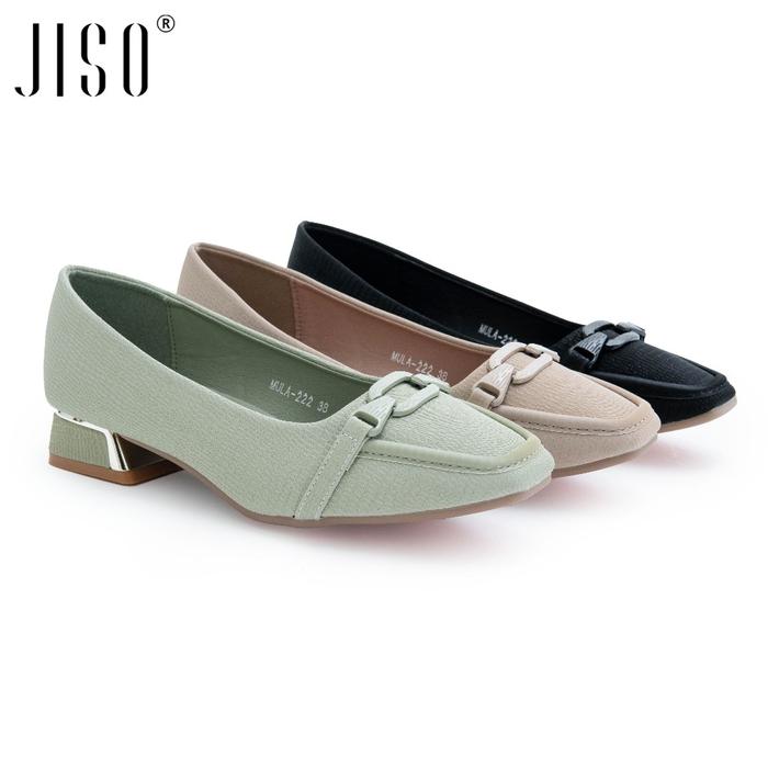 Jiso Ryona Mula-222 Sepatu Kerja Wanita Heels 3Cm Pansus (Best Quality)