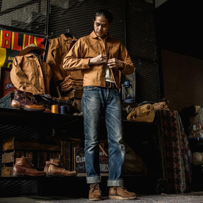 Oldblue Work Jacket Type III - 15.5 Oz Brown Duck Okayama