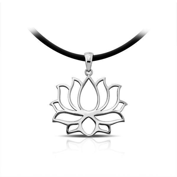 Liontin Perak Lotus -Lotus Silver Pendant