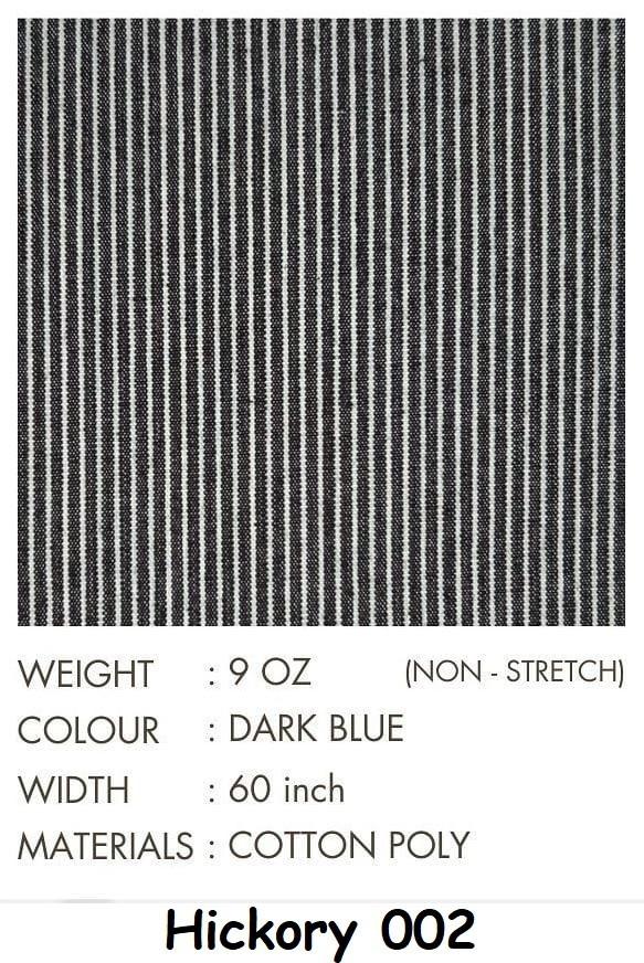 Bahan Kain Jeans Hickory Denim Hickory Stripe Denim Hickori Jeans Hickori Stripe Salur