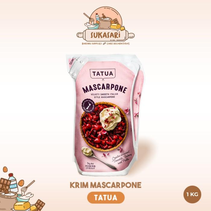 Sukasari - Mascarpone Tatua 1kg, 500gr / Cream Cheese Mascarpone Keju Krim / Sameday Instant