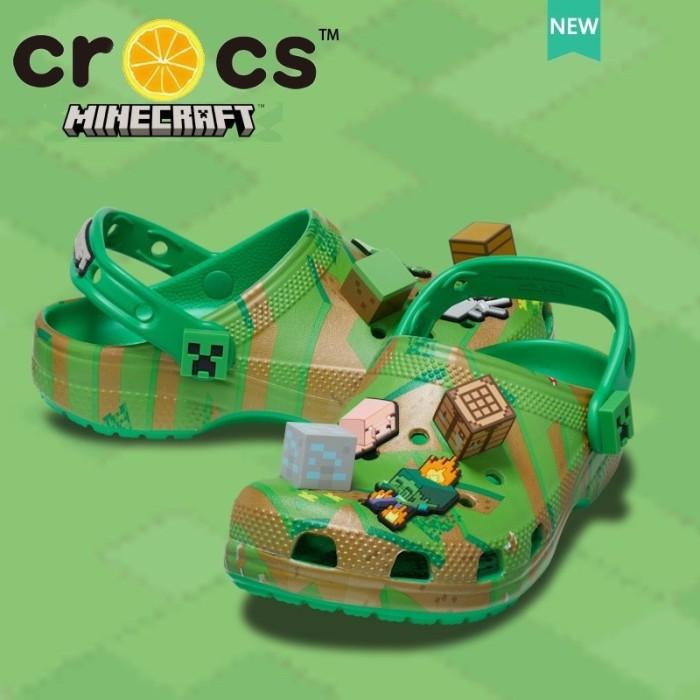 CROCS ANAK FUN LAB 3D / SANDAL ANAK / CROCS MINECRAFT / CROCS KIDS / CROCS 3D / CROCS ANAK / SENDAL 
