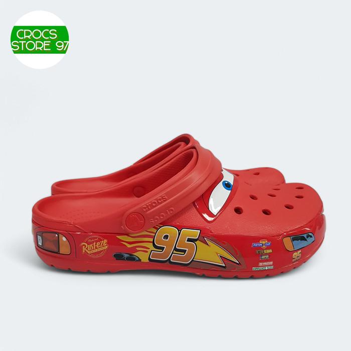 Crocs Anak / Sepatu Sendal Crocs / Crocs Sendal/ Sendal Crocs Cars 95 Mcqueen Clog