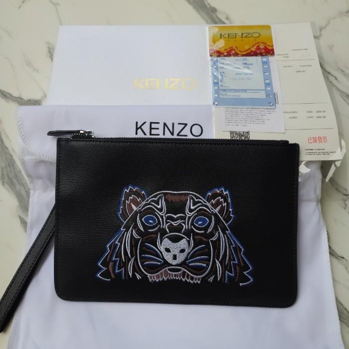 kenzo tiger clutch full leather 100 % original