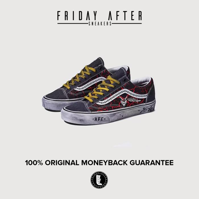 Sepatu Sneakers Vans Style 36 X Stranger Things Hellfire Club Original (Best Quality)
