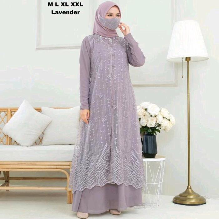 Gamis Dress Zoya Muslim Payet Maxi