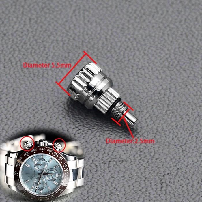 Aksesoris Jam Tangan Watch Crown Screw Pusher Fit Daytn Rlx Watch Case 116500 116520 Aftermarket Wat
