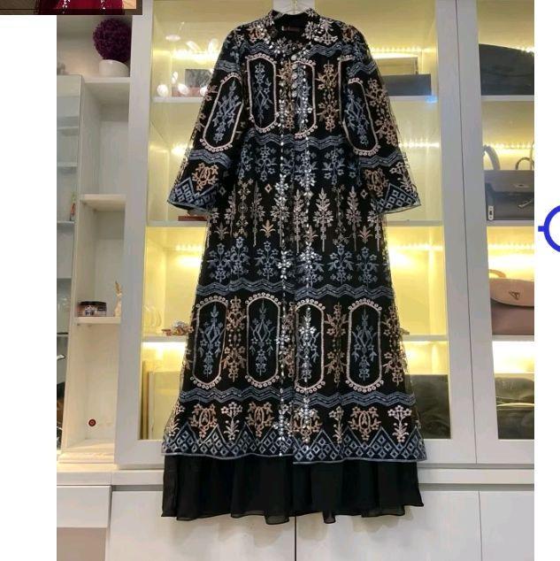 GAMIS ANDARI BLACK SERIES 2 gamis alika design 2025