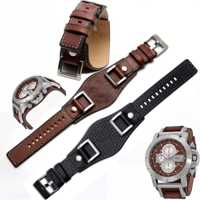 Aksesoris Jam Tangan Fossil JR1157 Watchband Genuine Leather 24mm Men Watch Band Strap High Quality