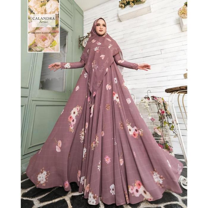 Gamis Syari CALANDRA by Agoest Hanggono - syar'i terbaru Cantik Muslim