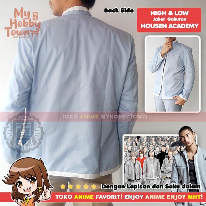 Blazer Jaket Anime Gakuran Crows Zero Worst Housen Academy Cosplay