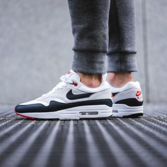 New' Sepatu Sneakers Original Nike Airmax 1 Og Anniversary Obsidian Grey Bnib