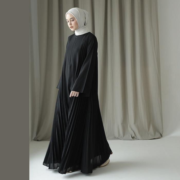 Asvari by Aska Label - Gamis wanita plisket
