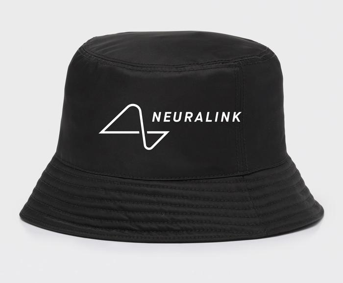 Topi Bucket Neuralink Logo Elon Musk