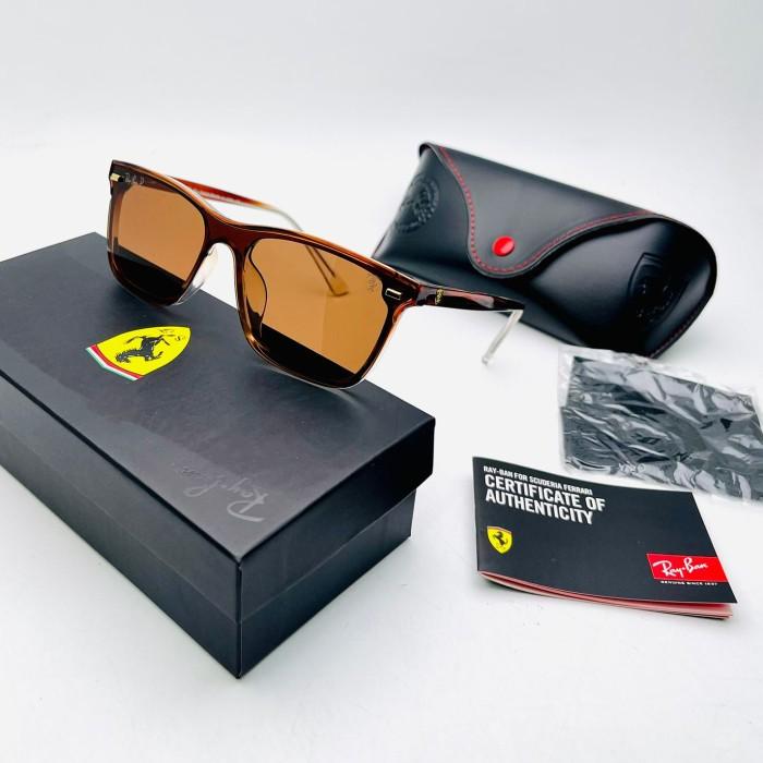 New' New Kacamata Sangglass Hitam Rayban006 Edition Ferrari 7720 Polarized + Uv400 Antiradiasi / Kac