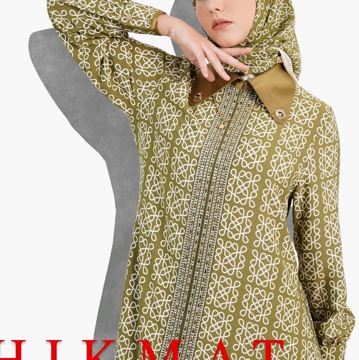 Hikmat Fashion Original A6675-02 / Abaya Hikmat A6675-02 - noerbutikmuslim - Gamis lebaran - Gamis M