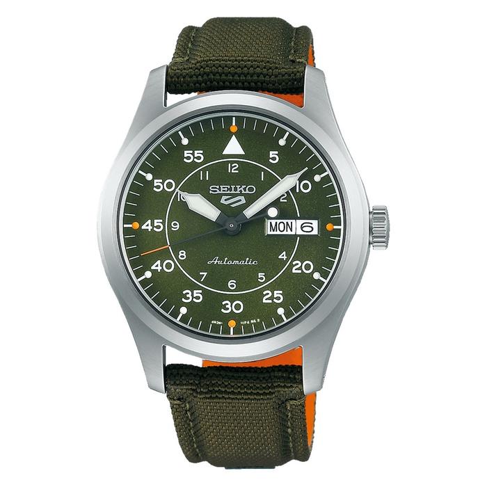 JAM TANGAN PRIA SEIKO SPORT 5 AUTOMATIC SRPH29K1 GREEN DIAL