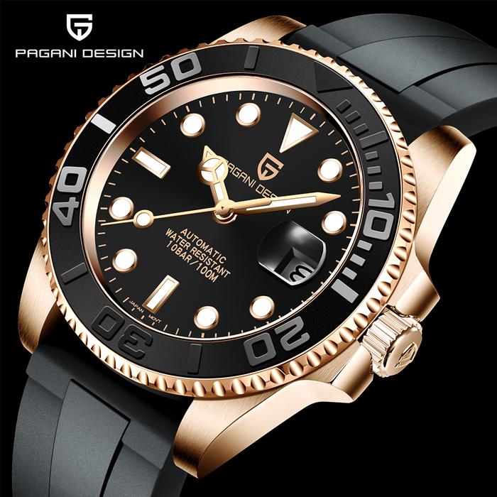 PAGANI DESIGN 2024 New PD-1651 Luxury Men's Mechanical Watch Sapphire Glass Automatic Watch NH35 Sta
