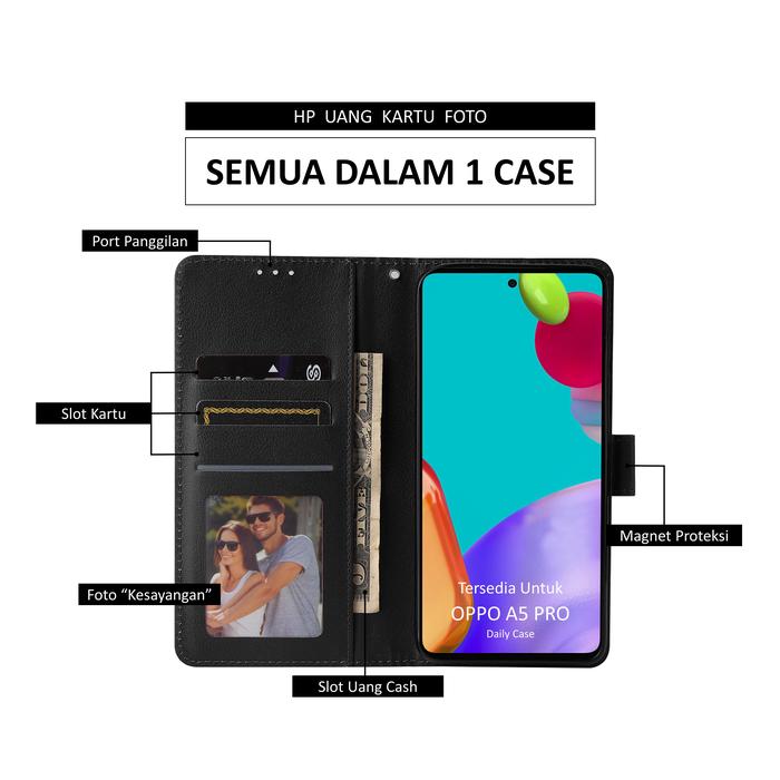 Case OPPO A5 PRO Flip Casing Kulit Kesing Pelindung HP [PRODUK TERBAIK] [TERPERCAYA]
