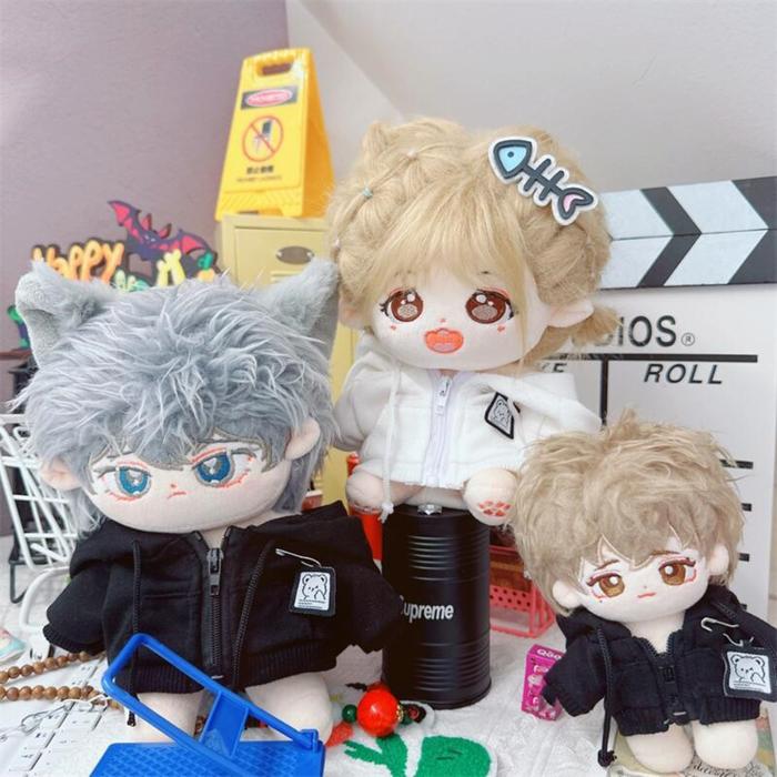 Coat 20cm Cotton Doll Clothes Zipper Jacket Fashion Cotton Doll's Clothes Mini Outfit No Attribute D