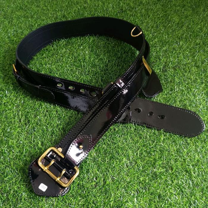 READY STOCK Kopel PDU 4 Polisi Kulit Mengkilap / Kopel PDU 4 Polr1 / Kopel PDU 4