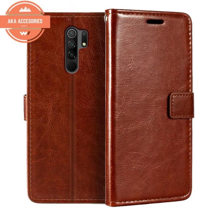 REDMI 10 | 10A | 10C | 9 | 9A | 9C | 9T LEATHER CASE KANCING FLIP COVER SARUNG HP DOMPET KULIT WALLE