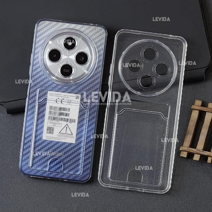 Redmi 13C Redmi 12 4G Redmi 14C Clear Wallet Card Case Bening / Card Holder Kartu [PRODUK TERBAIK] [