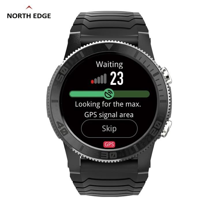 Jam Tangan Pria NORTH EDGE X-TREK Jam Tangan Pintar Olahraga Pria GPS 360*360Dpi smart
