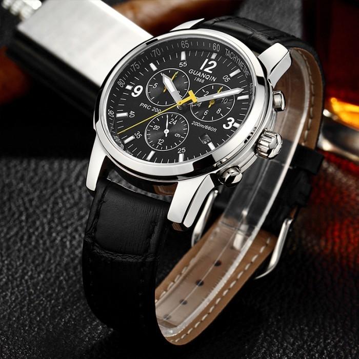 Jam Tangan Pria GUANQIN 2024 Men's Watches Luxury Automatic Watch For Men Mechanical Wristwatches Le