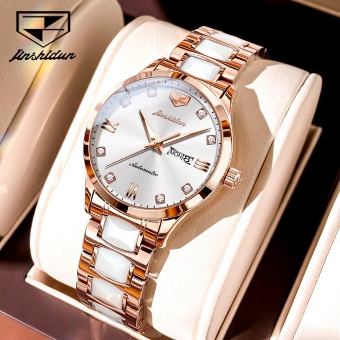 Jam Tangan Wanita JSDUN Original Imported Seiko Movement Automatic Mechanical Wrist Watch for Women
