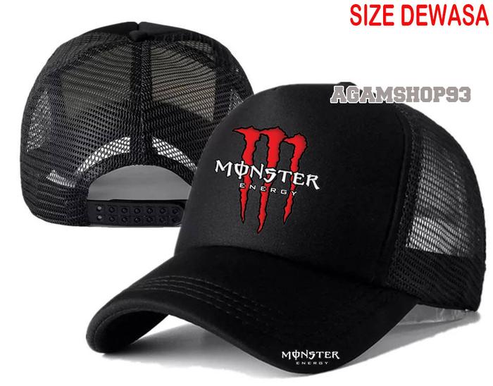 topi trucker jaring monster energy pabio motogp pria/wanita [PRODUK TERBAIK] [TERPERCAYA]