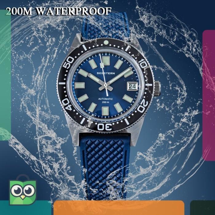 Jam Tangan Pria Jam SEESTERN 62MAS Diving 37mm Sapphire Glass Nh35 Movement Automatic
