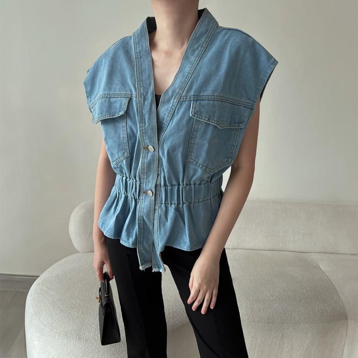 By.Edmonia - Leicester Denim Vest
