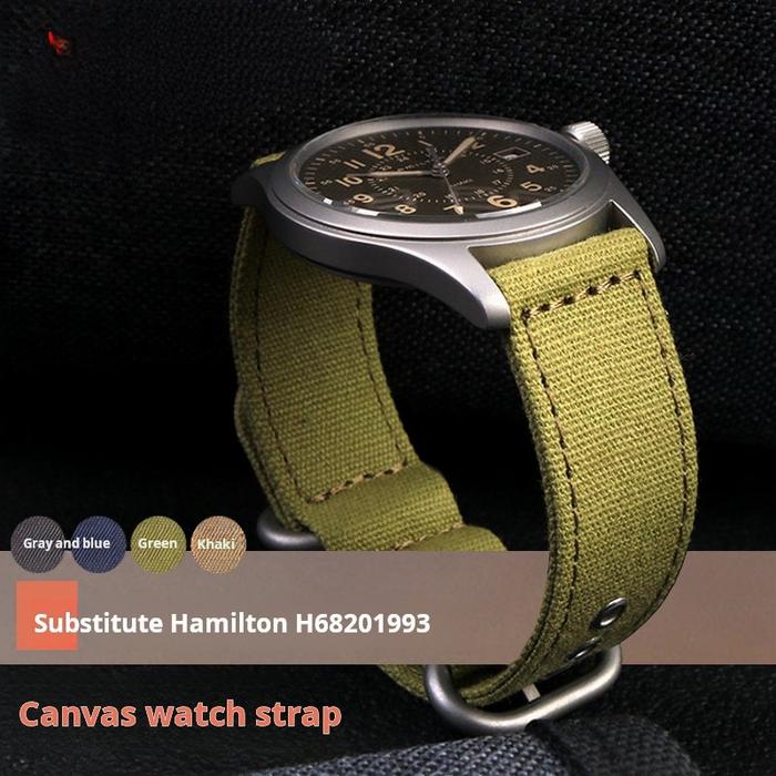 Tali Jam Tangan Pria Quick release men watchband For Hamilton Khaki Field SEIKO Casio Canvas watch s