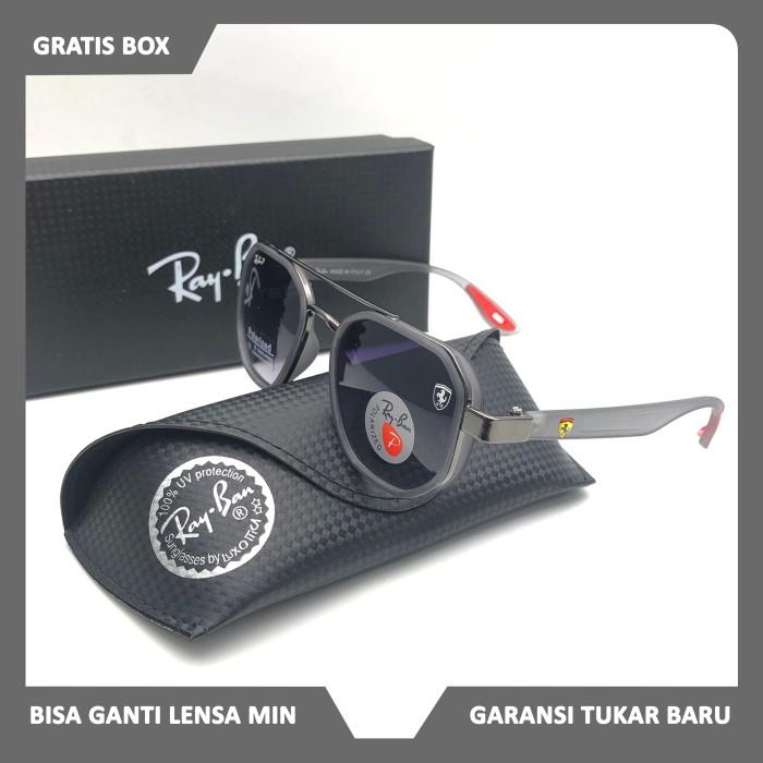 new kacamata hitam sangglass RAYBAN006 Ferrari 3675 / kacamata hitam polarized / kacamat pria / kaca