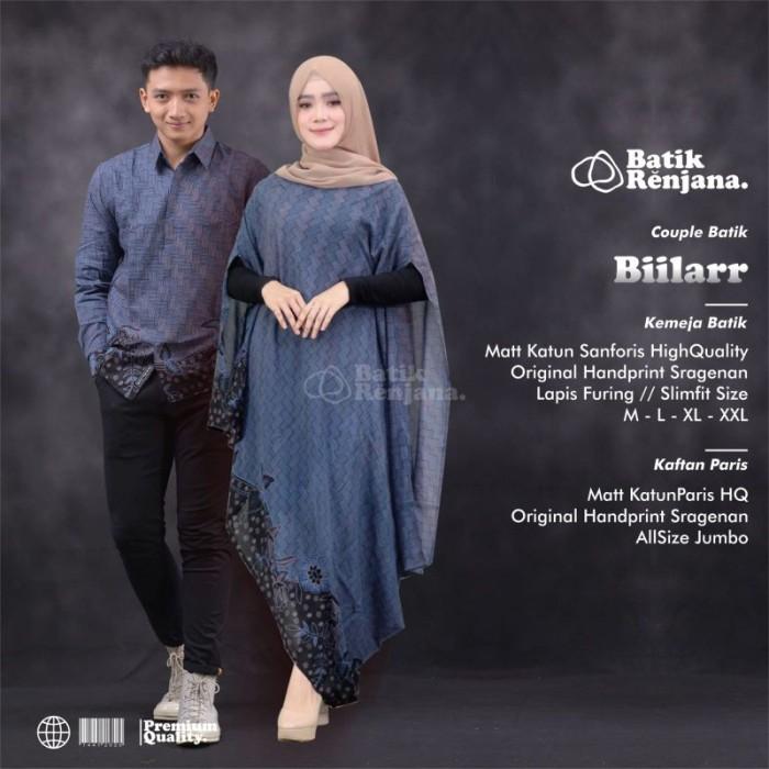 Couple (Sarimbit) Kaftan Motif Batik Solo Ori Bahan Paris Premium