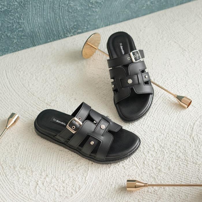Dianable - Daisy Black Platfrom Sandal Wanita