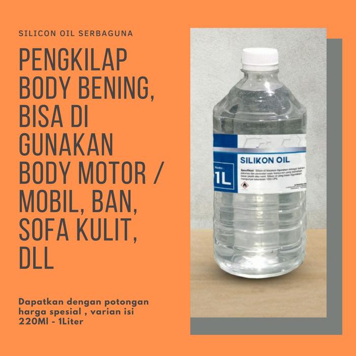 Silicon Oil pengkilap body motor dan mobil serbaguna silicon cair body motor murni penghitam body se