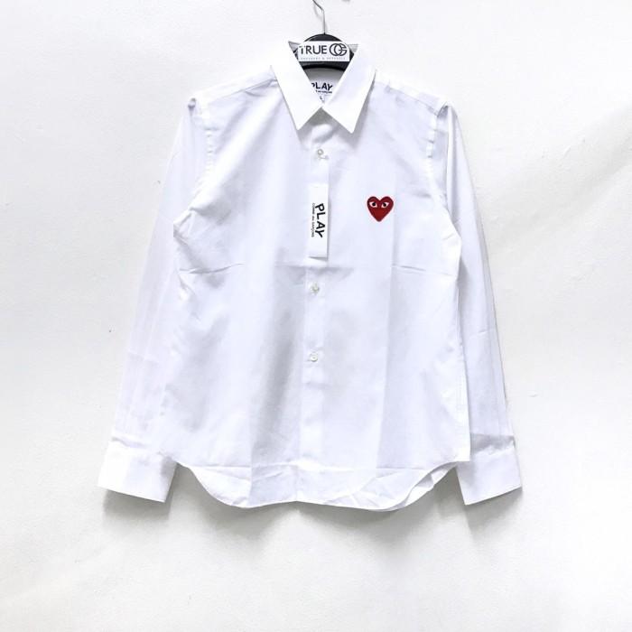 Comme Des Garcons CDG Play Kemeja White 100% Original